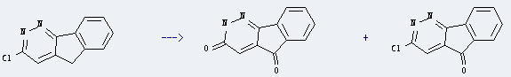5H-Indeno[1,2-c]pyridazine,3-chloro- can be used to get 3-cloro-5-chetoindeno[1,2-c]piridazina and 5-chetoindeno[1,2-c]piridazin-3-one.